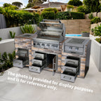 Built-in Outdoor Kitchen 32" LPG Gas Grill with Ice Box