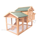 Large Wooden Hen House Rabbit Hutch Chicken Coop