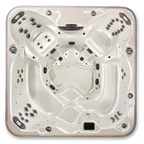 Arcadia Luxury Hot Tub – 7-Person Spa with Dual Captain’s Chairs & Open Footwell, 8' Design